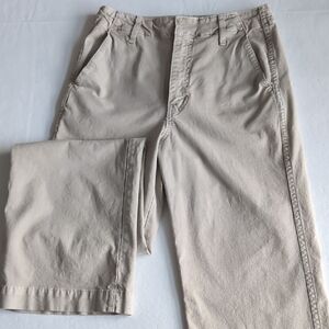 AMO Wide Leg High Waisted Khaki Chinos Women's Size 25